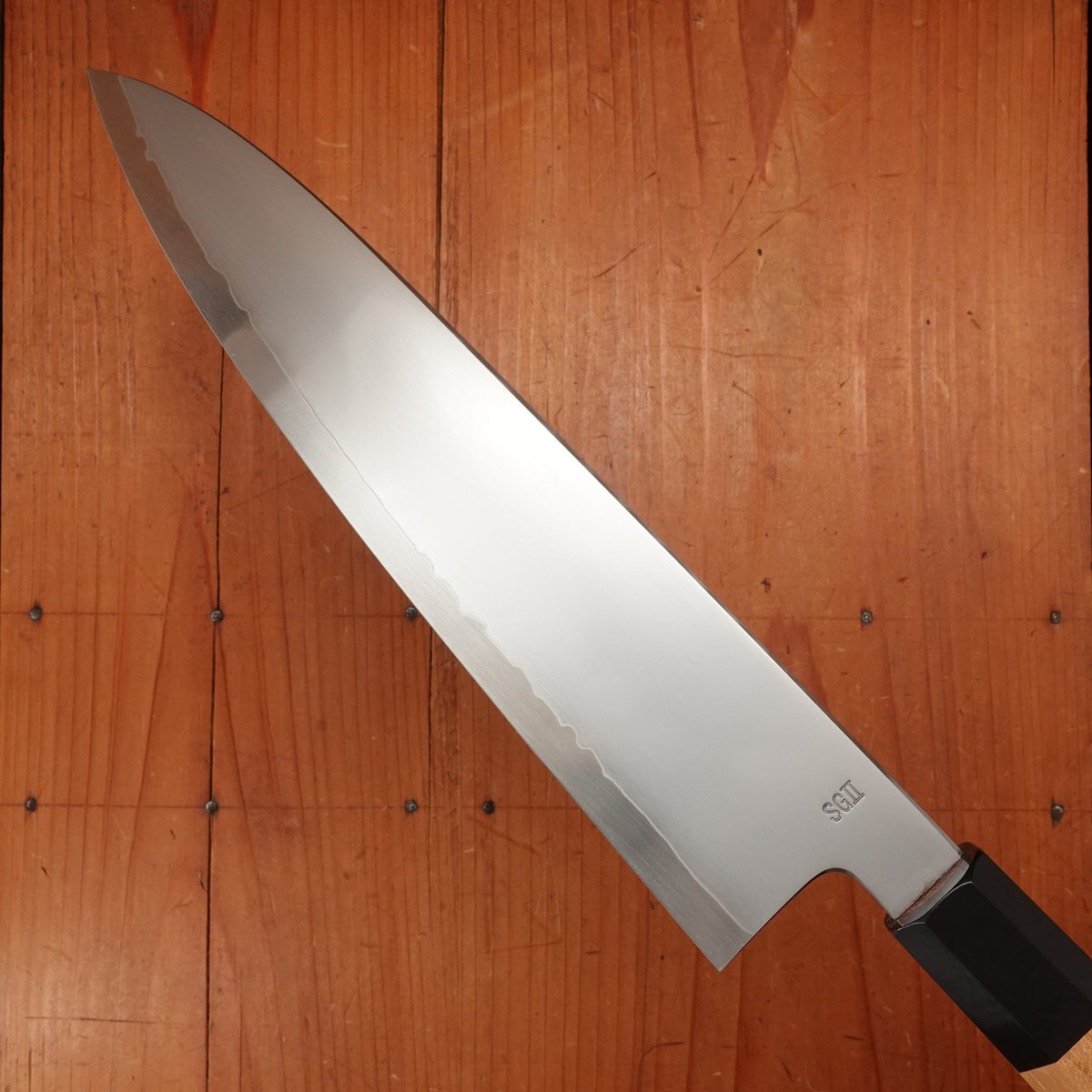 Myojin Naohito 240mm Gyuto SG2 Stainless Kasumi Teak