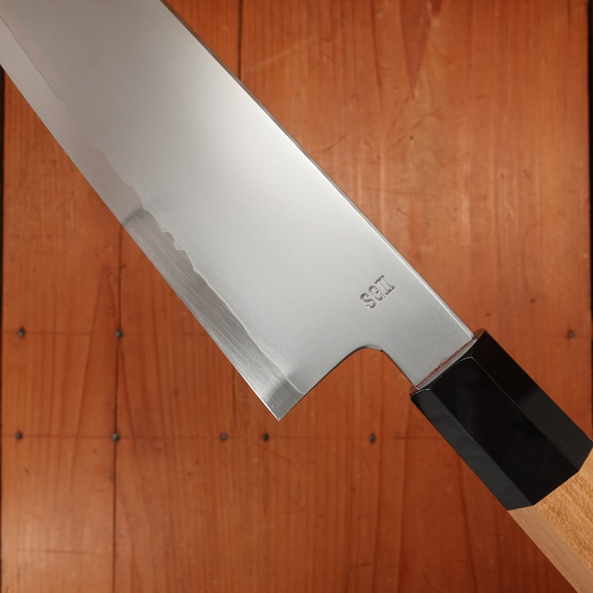 Myojin Naohito 240mm Gyuto SG2 Stainless Kasumi Teak