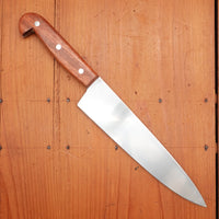 J Adams 8" Chef Knife Carbon Steel Pinned Padauk Wood