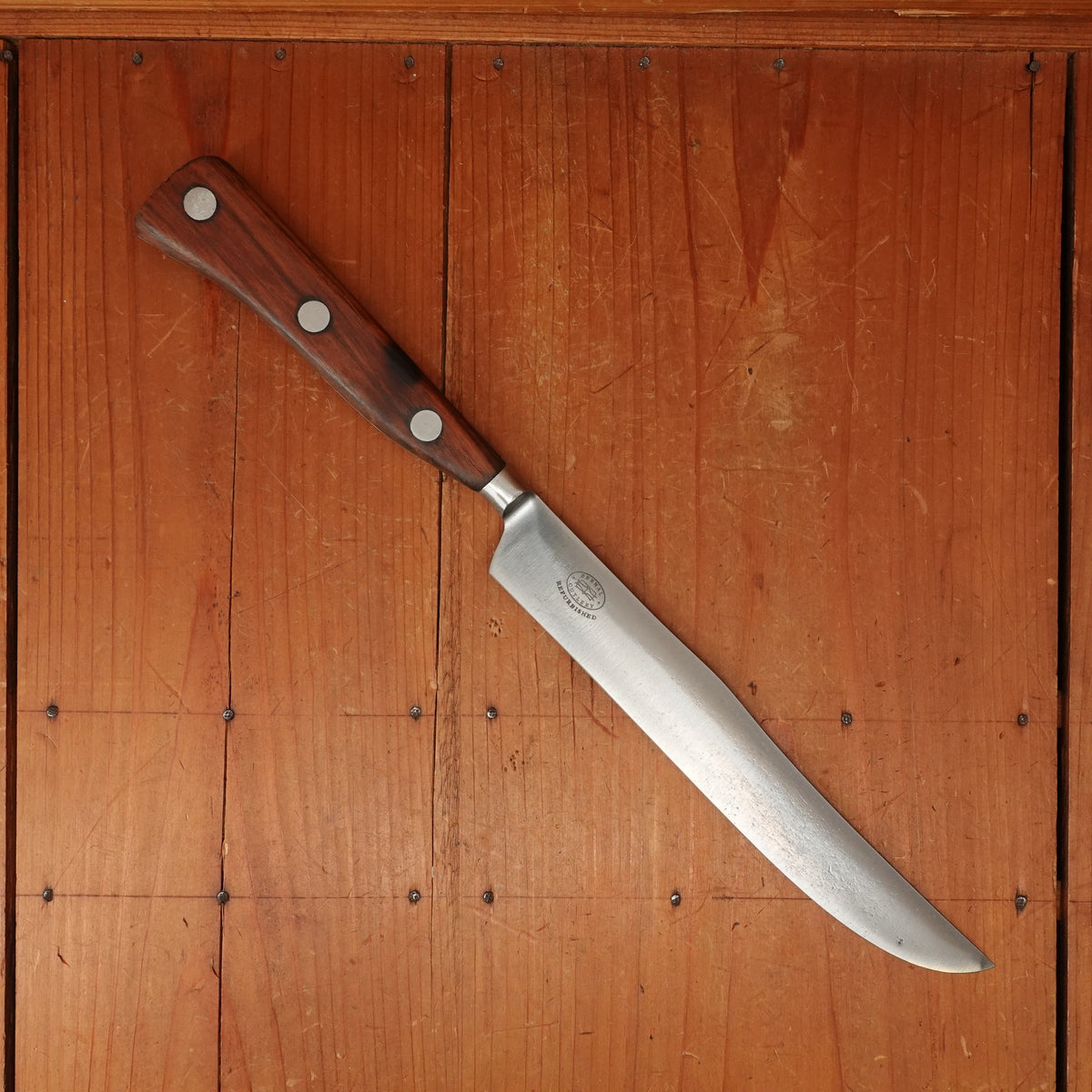 Village Blacksmith Vintage 8.25" Slicer Carbon Watertown, Wisconsin 1920s-30s