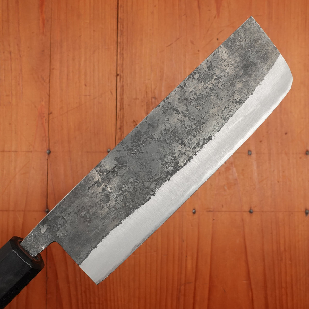 Hitohira Harima 165mm Nakiri Stainless Clad Kurouchi Forged Aogami 2 Walnut Handle