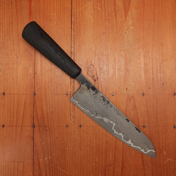 Dan Predergast 190mm Chef Knife Wrought Iron & Silver Steel Bog Oak