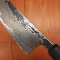 Dan Predergast 190mm Chef Knife Wrought Iron & Silver Steel Bog Oak