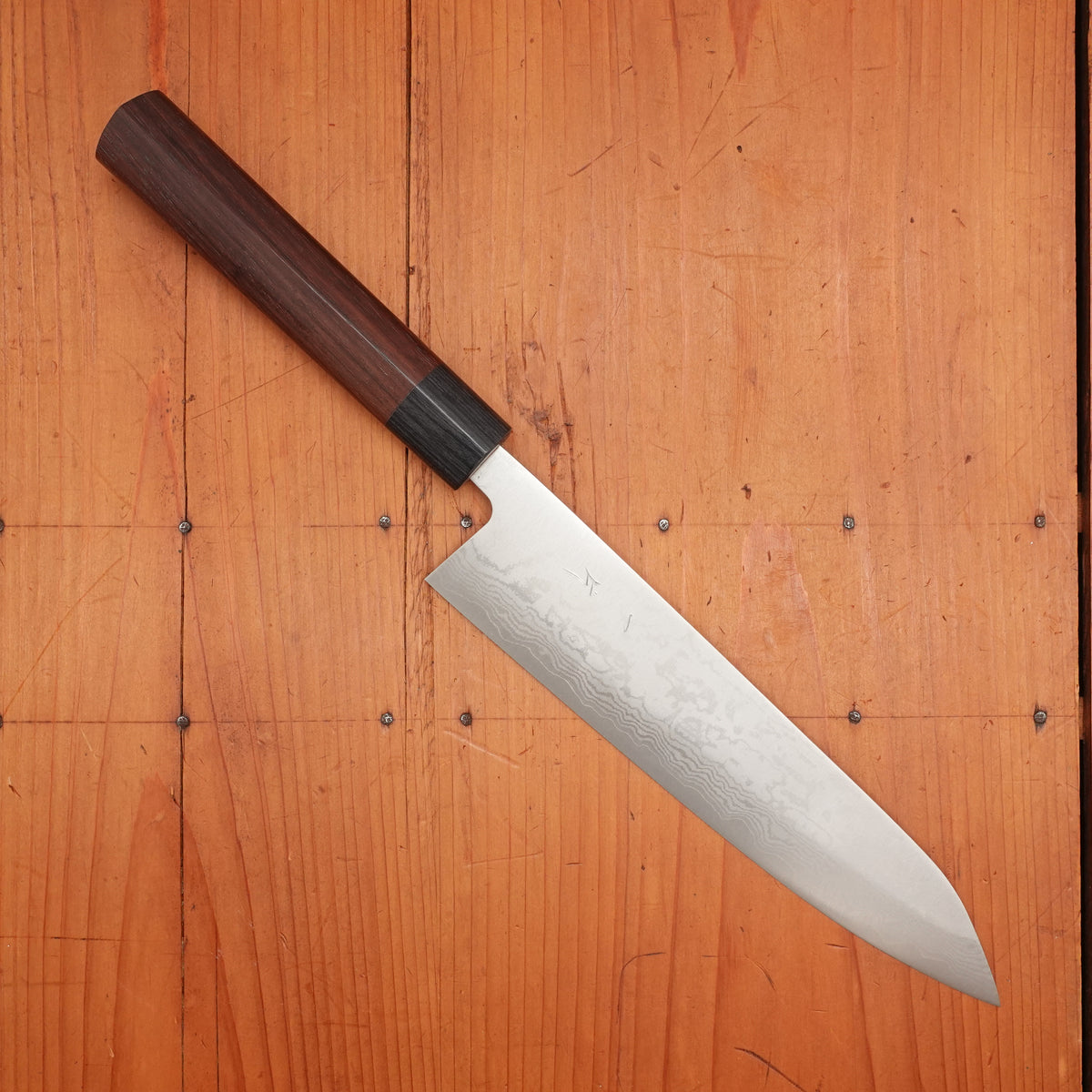 Hitohira Setsu Forged 210mm Gyuto VG-10 Damascus Rosewood