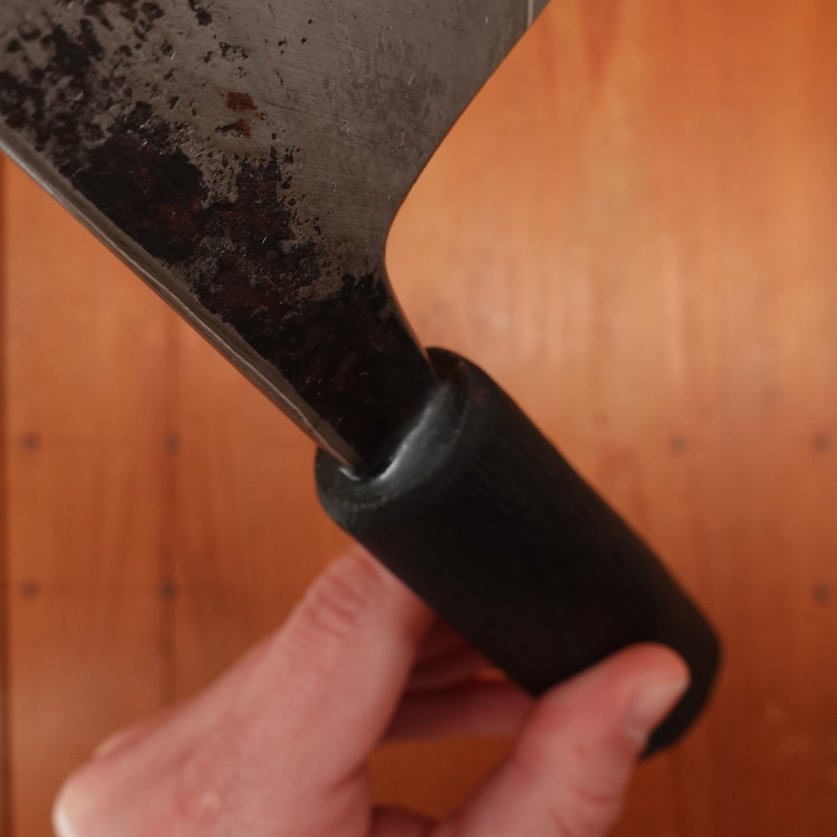 Dan Predergast 190mm Chef Knife Wrought Iron & Silver Steel Bog Oak