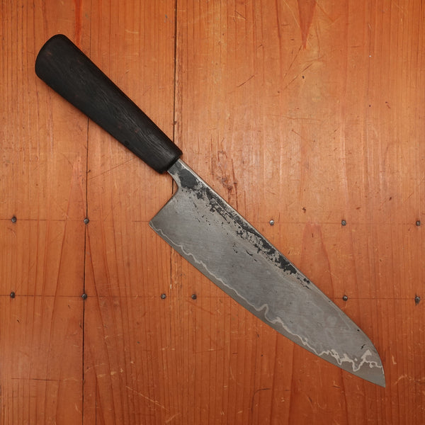 Dan Predergast 220mm Chef Knife Wrought Iron & Silver Steel Bog Oak
