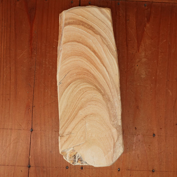 #BCL04 Large Miwotsukushi Hime Iyo Meito 'Mokume' Mid Hard Bright Hazy to Cloudy Nat Stone Tennen Toishi Ehime 1206 Grams