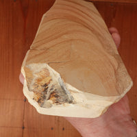 #BCL04 Large Miwotsukushi Hime Iyo Meito 'Mokume' Mid Hard Bright Hazy to Cloudy Nat Stone Tennen Toishi Ehime 1206 Grams
