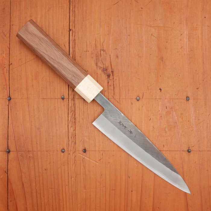 Hitohira TD 135mm Petty Stainless Clad Aogami 2 Kurouchi Walnut Handle