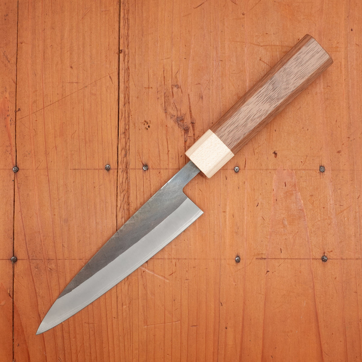 Hitohira TD 135mm Petty Stainless Clad Aogami 2 Kurouchi Walnut Handle