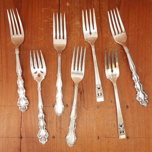 Assorted Vintage Silver Plate Fork (Dessert, Salad or Lunch) 1 Pc