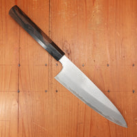 Trade In Hitohira Togashi 210mm Gyuto Stainless Clad Shirogami 1 Ziricote Handle