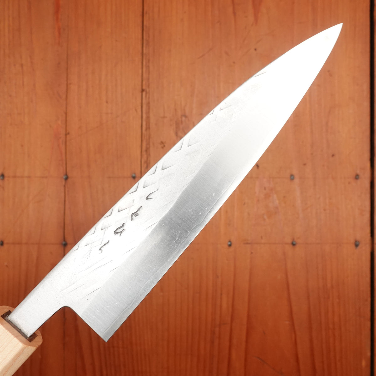 Hitohira TD 165mm Stout Gyuto SLD Tsuchime Walnut Handle