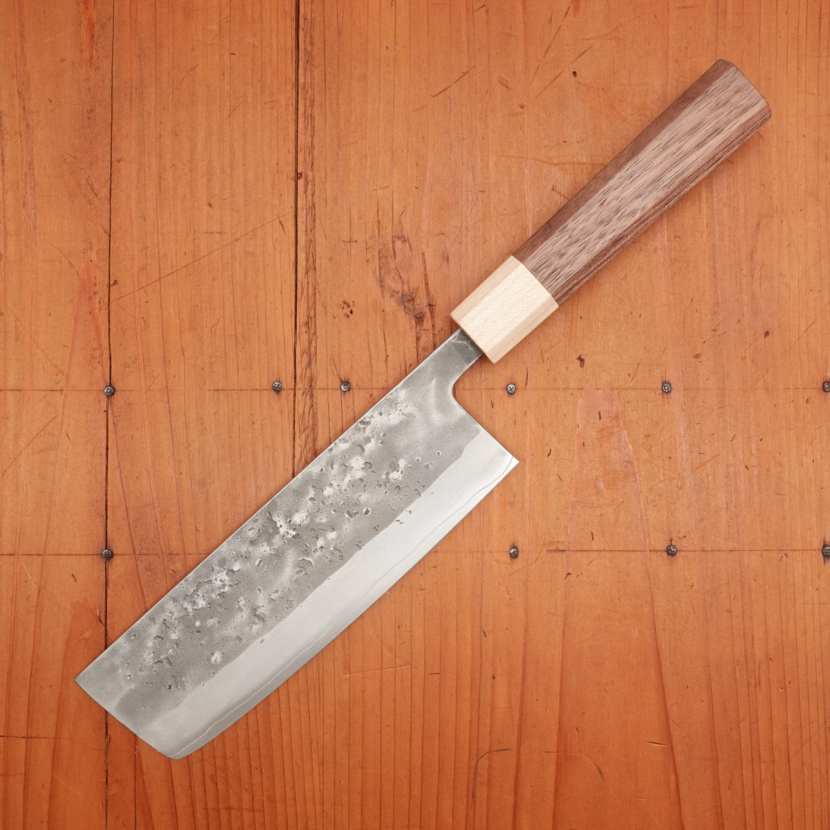 Hitohira TD 165mm Nakiri SLD Nashiji Walnut Handle