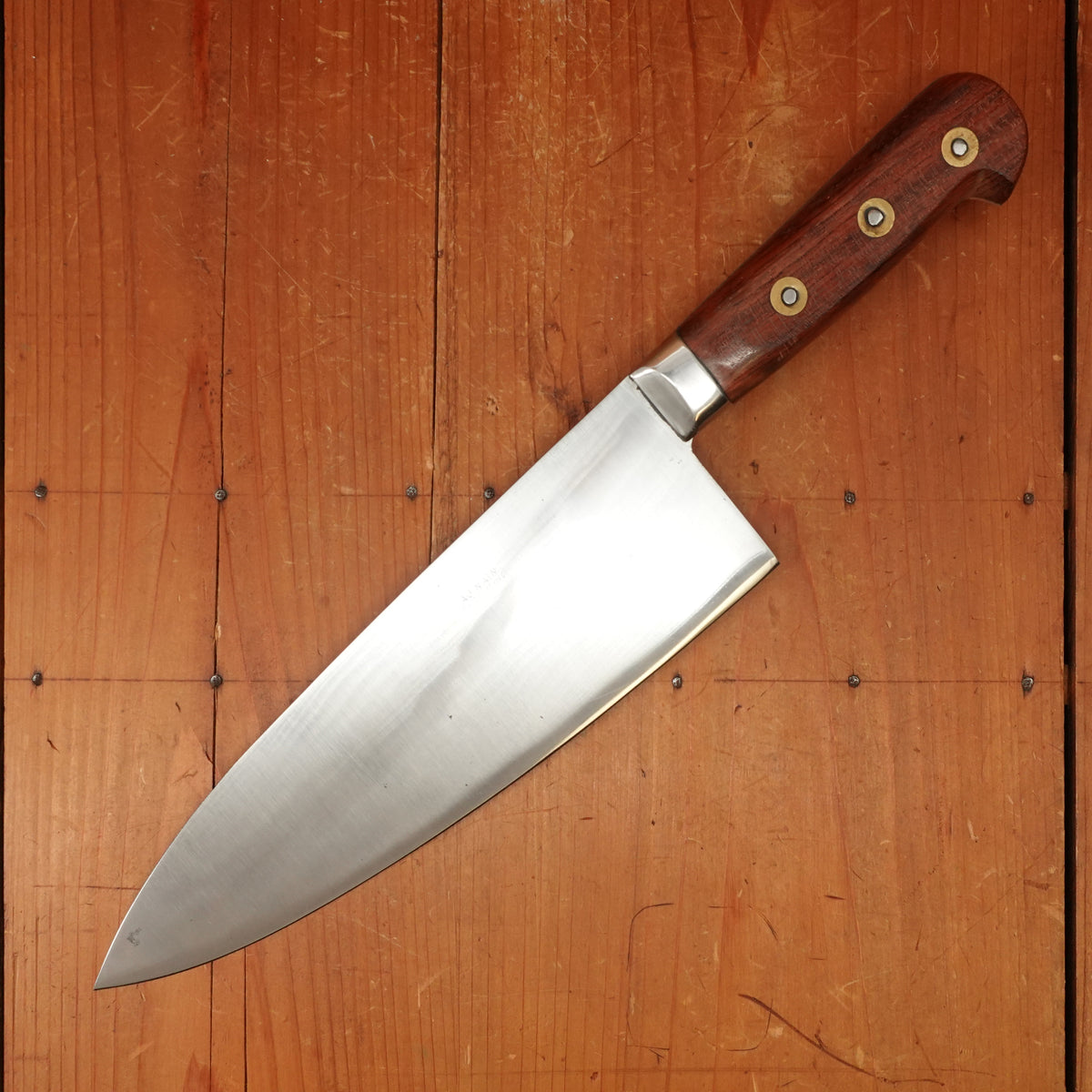 Au Nain 10" Abattre / Lobster Splitter Handforged Carbon Steel Rosewood Rosette Rivets St Remy (Thiers) 1950s-60s