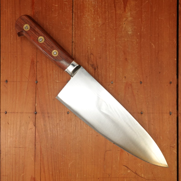 Au Nain 10" Abattre / Lobster Splitter Handforged Carbon Steel Rosewood Rosette Rivets St Remy (Thiers) 1950s-60s