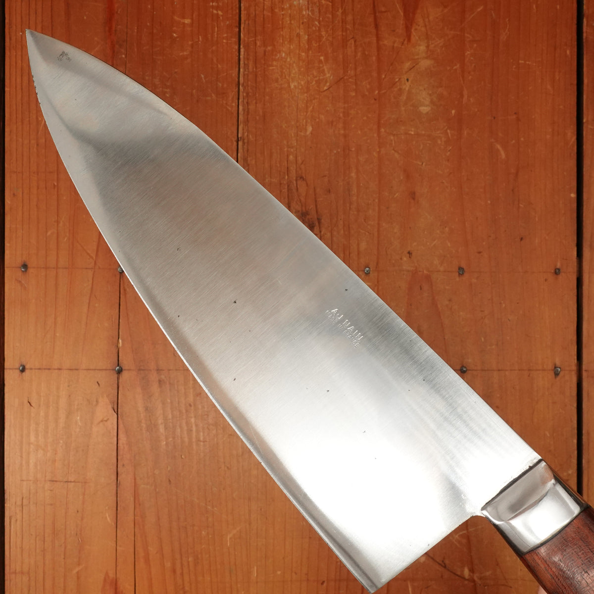 Au Nain 10" Abattre / Lobster Splitter Handforged Carbon Steel Rosewood Rosette Rivets St Remy (Thiers) 1950s-60s