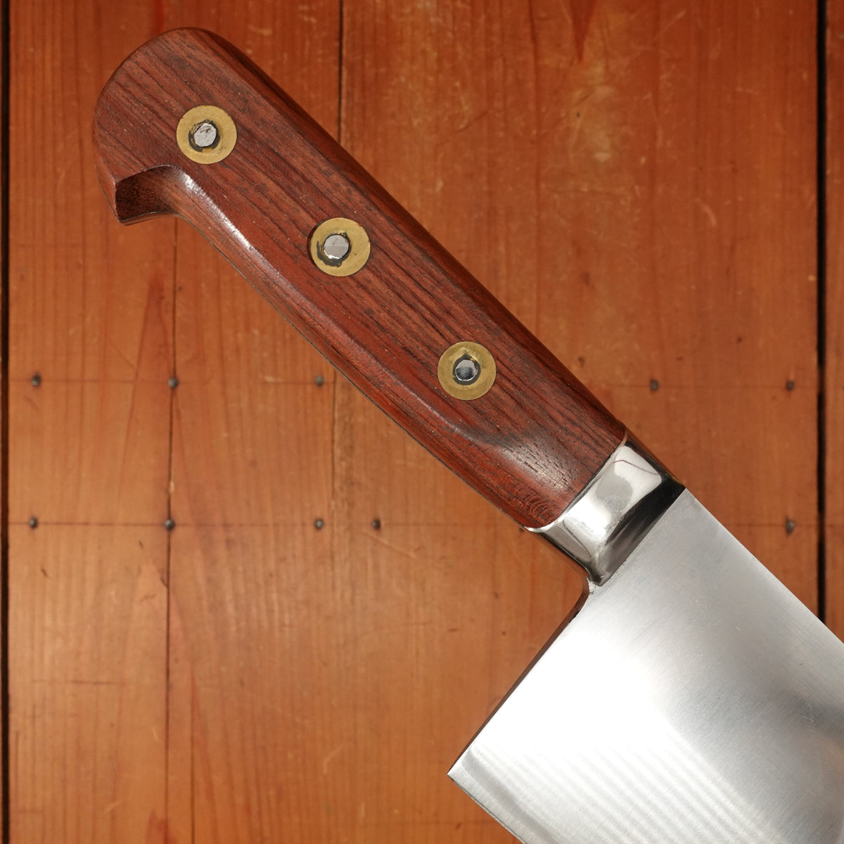 Au Nain 10" Abattre / Lobster Splitter Handforged Carbon Steel Rosewood Rosette Rivets St Remy (Thiers) 1950s-60s