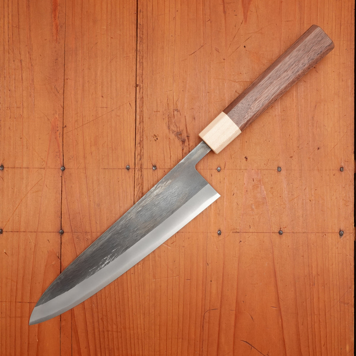 Hitohira TD 210mm Gyuto Stainless Clad Aogami 2 Kurouchi