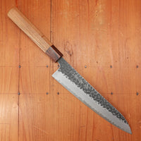 Trade In Masakage Koishi 240mm Gyuto Stainless Clad Aogami Super Tsuchime Kurouchi Cherry