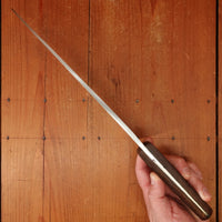 New Old Stock Thiers Issard 25.5cm / 10" Plate-Semelle Abattre Butcher Knife Hand Forged Carbon Brass & Wenge Thiers 1980s-90s ?