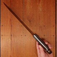 New Old Stock Thiers Issard 25.5cm / 10" Plate-Semelle Abattre Butcher Knife Hand Forged Carbon Brass & Wenge Thiers 1980s-90s ?