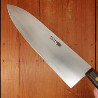 New Old Stock Thiers Issard 25.5cm / 10" Plate-Semelle Abattre Butcher Knife Hand Forged Carbon Brass & Wenge Thiers 1980s-90s ?