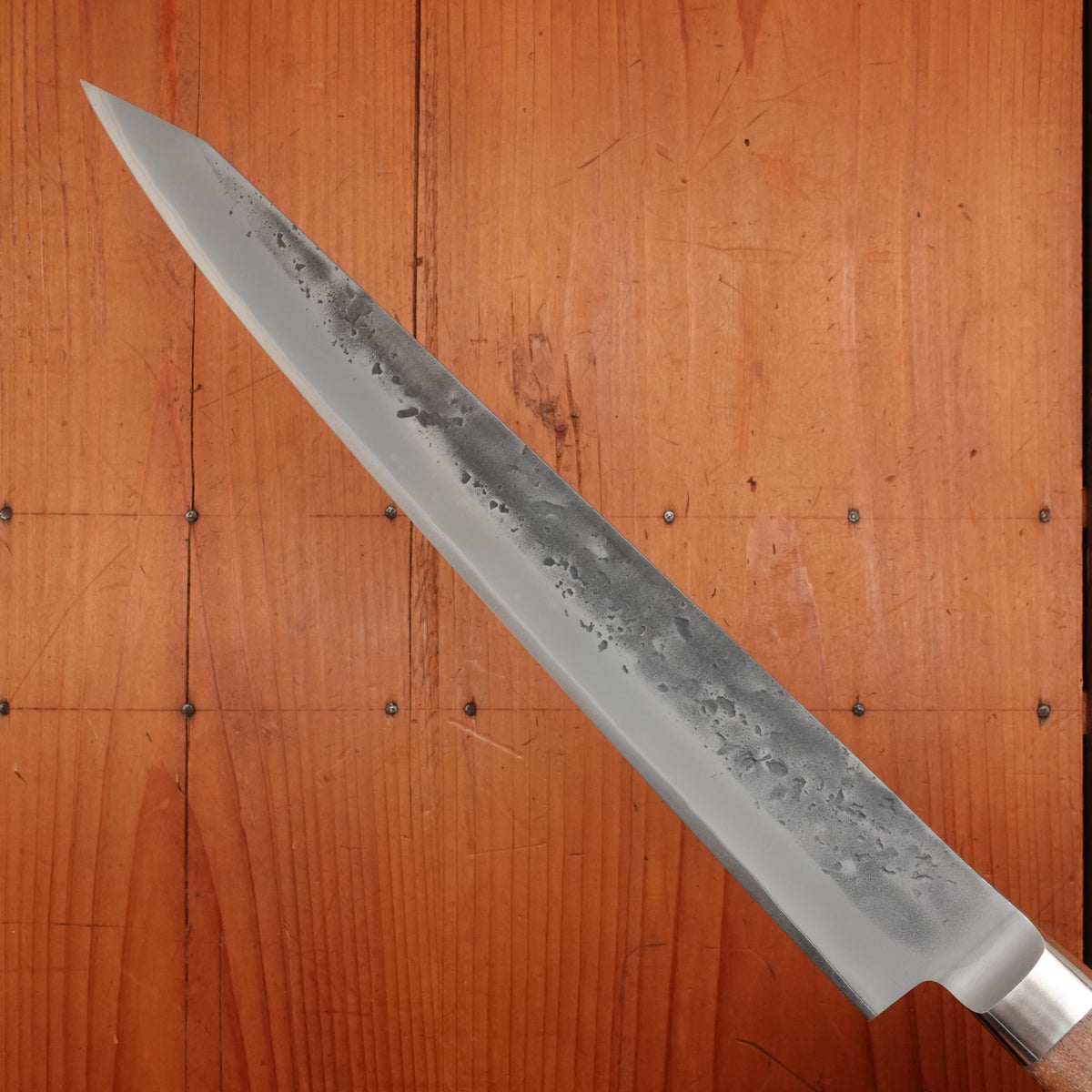 Hitohira TD 240mm Sujihiki Stainless Clad Aogami 2 Nashiji Western