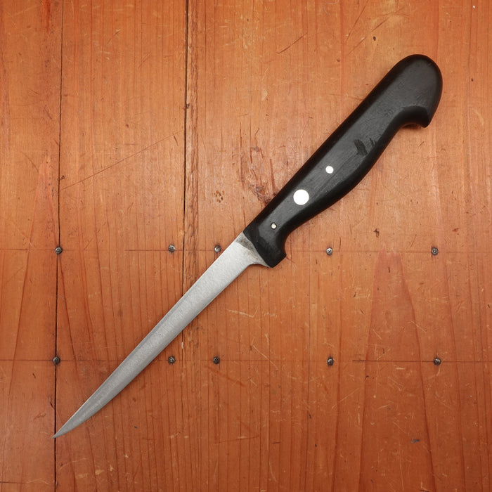 Marks Lost J A Henckels 5.5" Stiff Straight Boning Knife Carbon Steel Solingen 1950s?