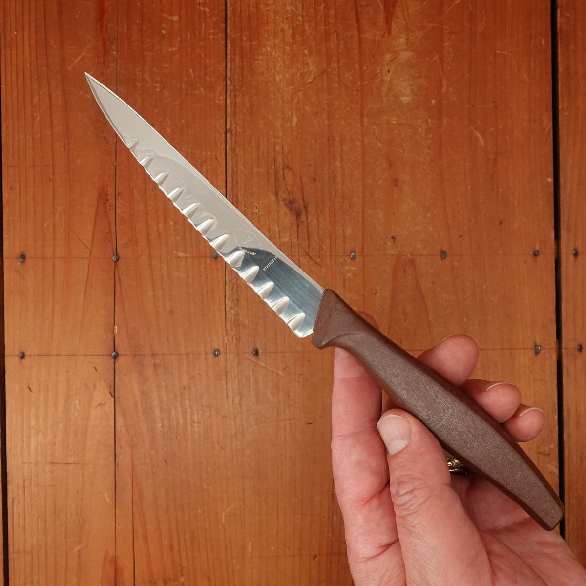 New Old Stock Bahco 4.75" Tomato / Wavy Edge Utility Stainless Norway 1960s/70s
