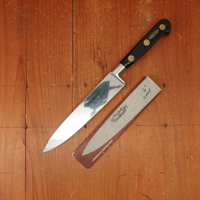 New Old Stock Maxime Girard Sabatier 6" Chef Stainless France 1970s