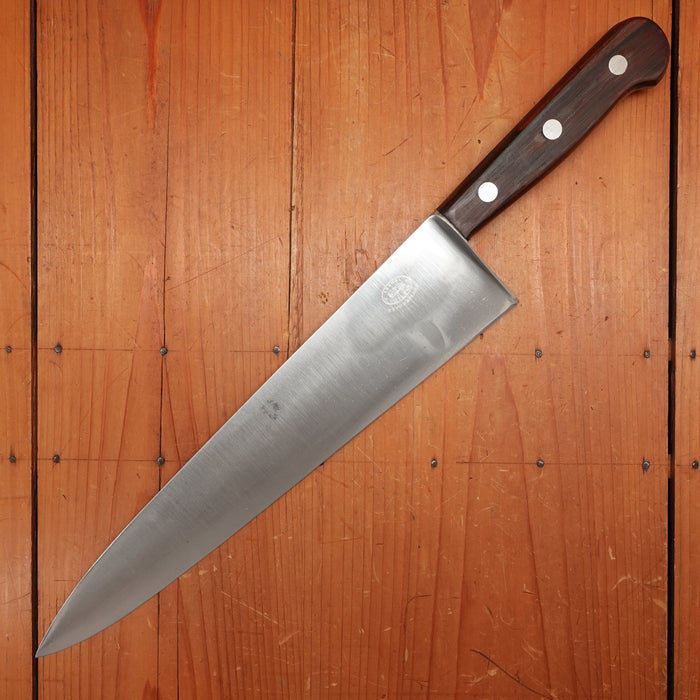 LF&C 12.5” Chef Knife Carbon Steel Rosewood 1920-60 USA