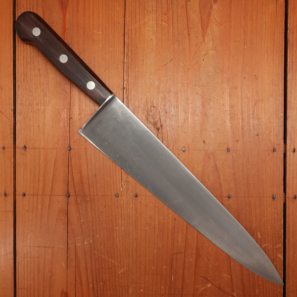 LF&C 12.5” Chef Knife Carbon Steel Rosewood 1920-60 USA