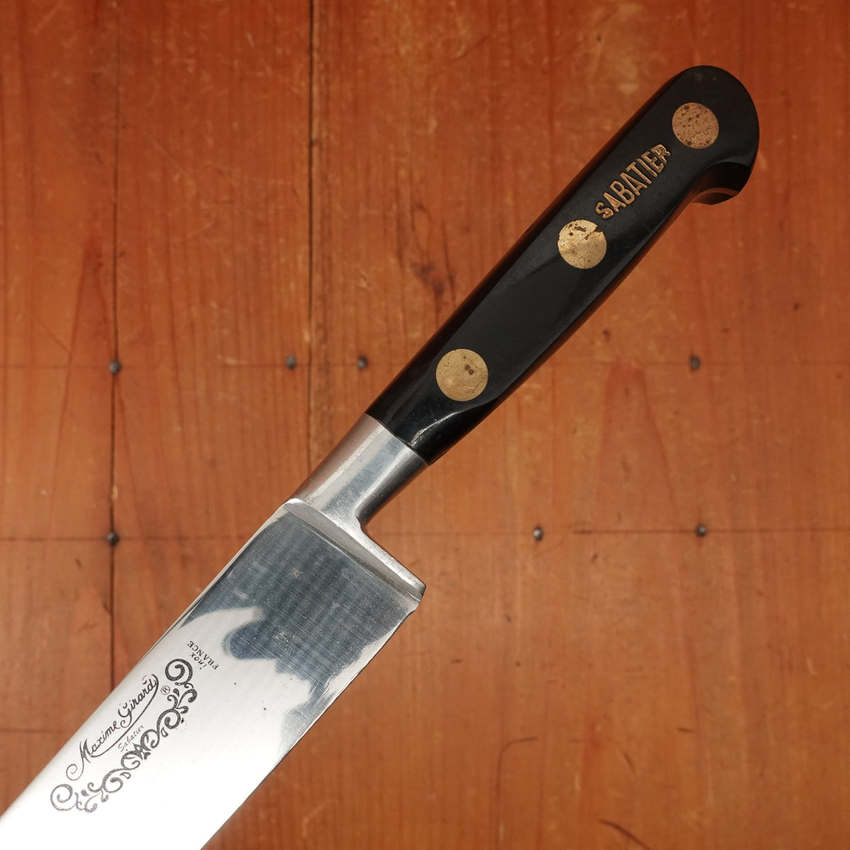 New Old Stock Maxime Girard Sabatier 6" Chef Stainless France 1970s