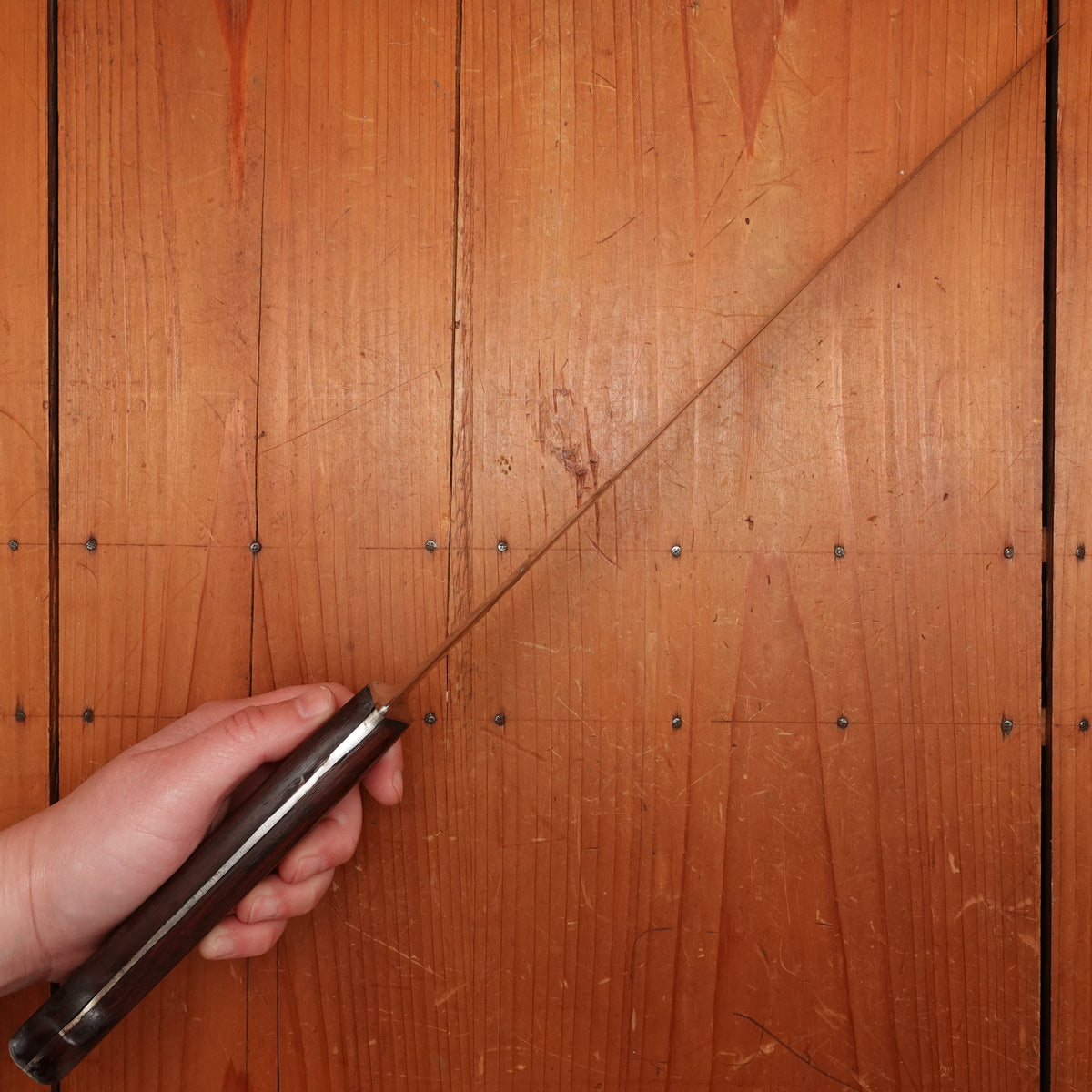 LF&C 12.5” Chef Knife Carbon Steel Rosewood 1920-60 USA