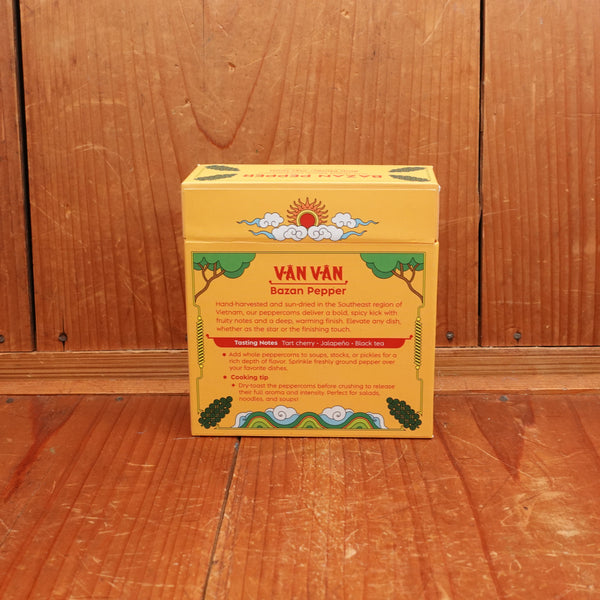 Van Van Bazan Pepper - Single Origin Vietnamese Black Peppercorns - 100g