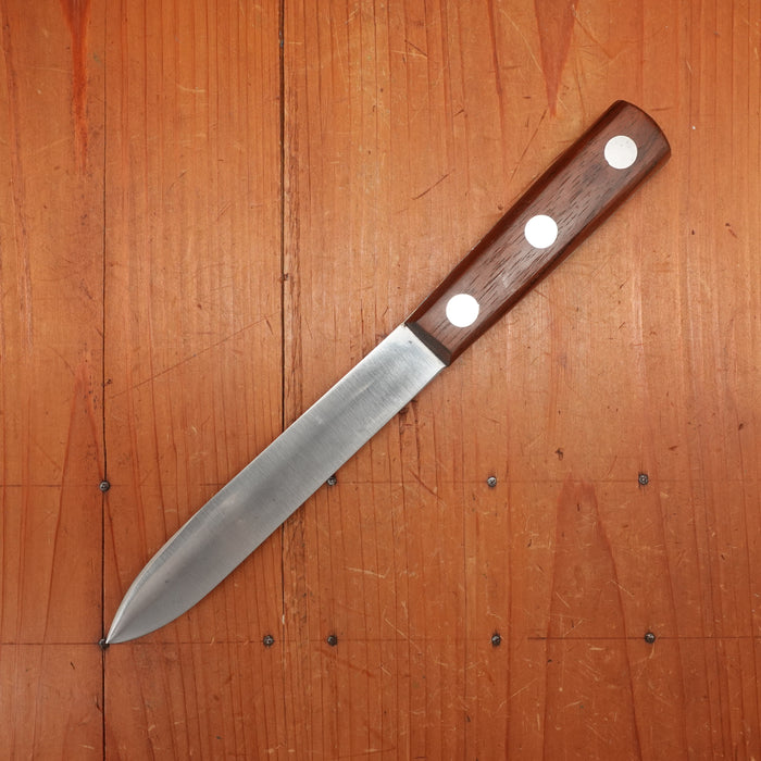 Unmarked 6" Sticking Knife Carbon Steel & Rosewood / Palissander USA 1930s-50s?