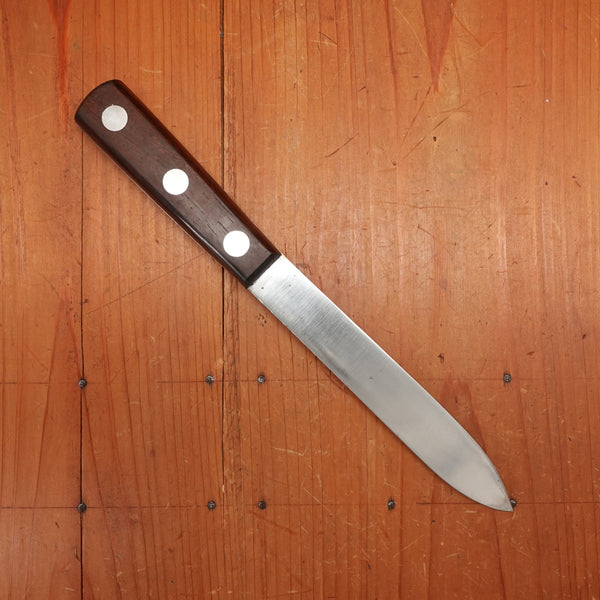Unmarked 6" Sticking Knife Carbon Steel & Rosewood / Palissander USA 1930s-50s?