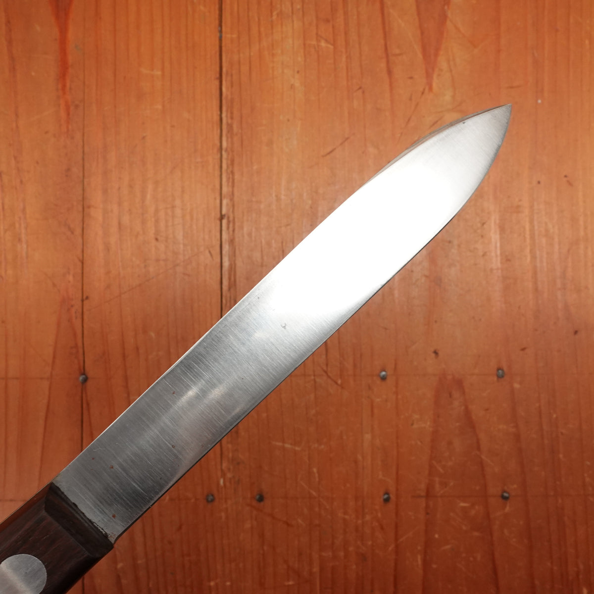 Unmarked 6" Sticking Knife Carbon Steel & Rosewood / Palissander USA 1930s-50s?