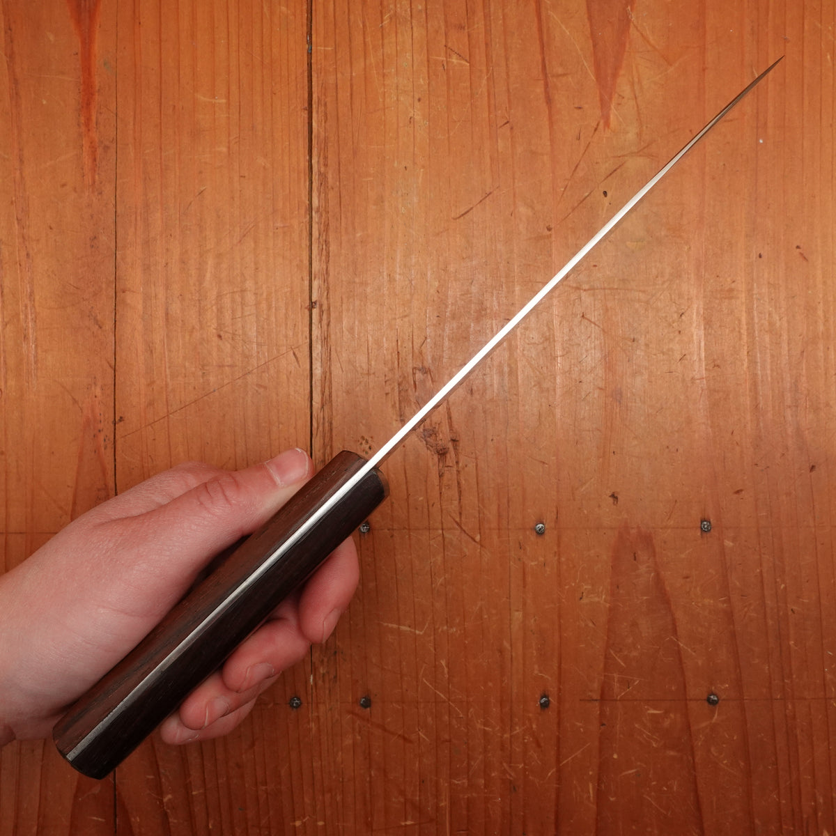 Unmarked 6" Sticking Knife Carbon Steel & Rosewood / Palissander USA 1930s-50s?