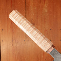 Rolin Knives 225mm Gyuto 52100 Kurouchi Stabilized Curly Maple Copper