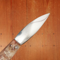 Pallares Busa 10cm Drop Point Stainless Steel Friction Lock Dark Ram Horn Handle