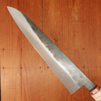 Rolin Knives 225mm Gyuto 52100 Kurouchi Stabilized Curly Maple Copper