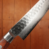 Hitohira HG 140mm Petty Stainless Tsuchime Damascus Western Handle