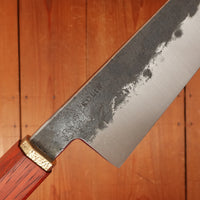 Rolin Knives 260mm Gyuto AEB-L Kurouchi Padouk Brass With Saya