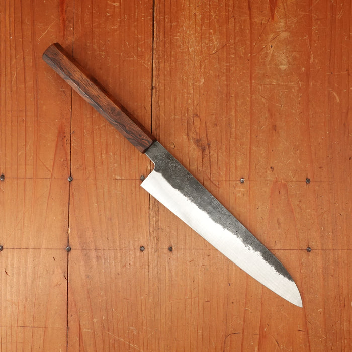 Rolin Knives 175mm Petty AEB-L Kurouchi Sandblasted Ironwood