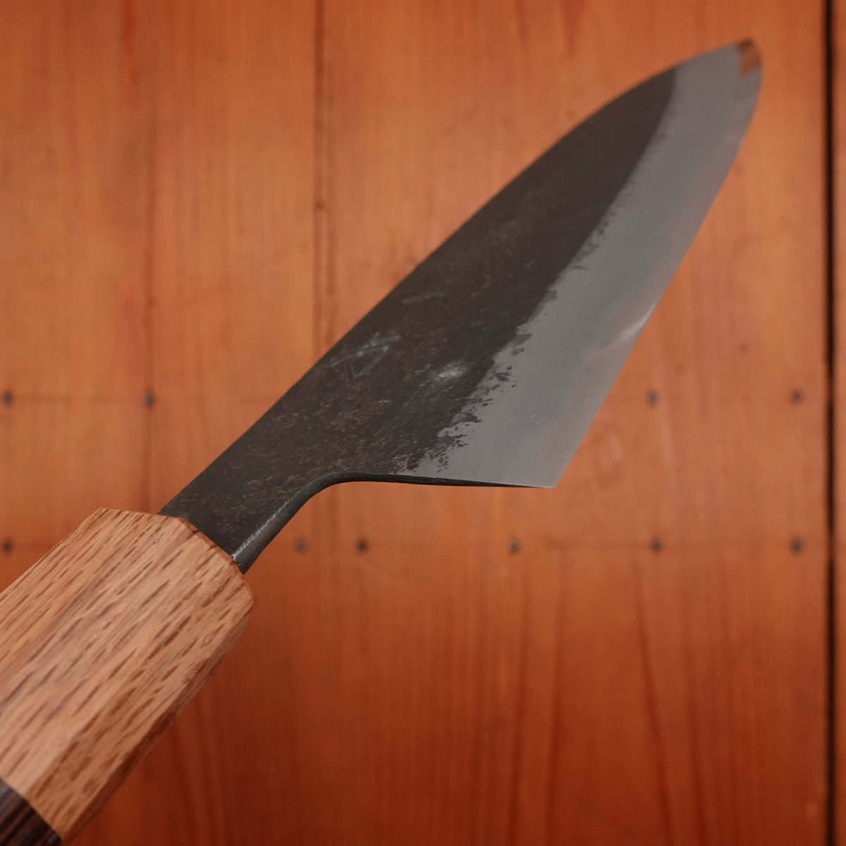 Hitohira Hinode (Hinoura) 180mm Santoku Shirogami 2 Kurouchi Wenge Handle