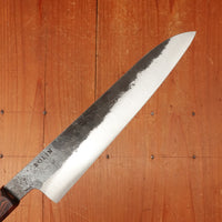 Rolin Knives 175mm Petty AEB-L Kurouchi Sandblasted Ironwood