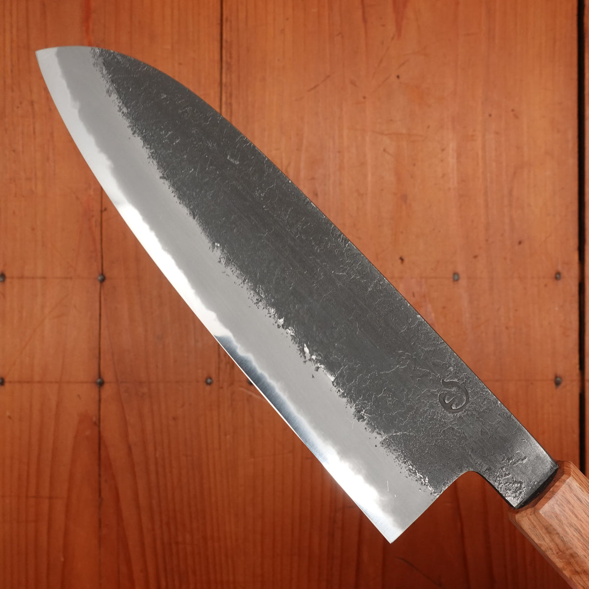 Hitohira Hinode (Hinoura) 180mm Santoku Shirogami 2 Kurouchi Wenge Handle