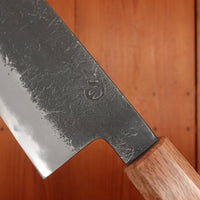 Hitohira Hinode (Hinoura) 180mm Santoku Shirogami 2 Kurouchi Wenge Handle